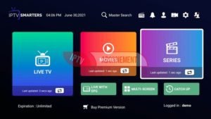 IPTV Smarters Ana Ekran